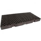 poly railroad track pan side pan grate