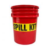 red 5-gal bucket spill kit