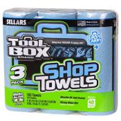 blue shop towel rolls 3-pack A54483T