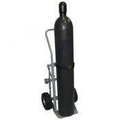 Single Cylinder Hand Truck 10in Flat-Free Wheels w Casters A35008J