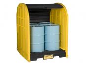 4-Drum Outdoor Drum Storage, No Drain Plug