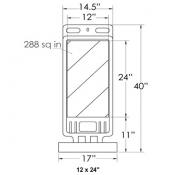 step-n-lock vertical barricade panel 12x24in sheeting