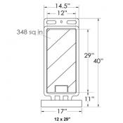 step-n-lock vertical barricade panel 12x30in sheeting