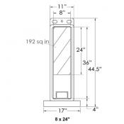 step-n-lock vertical barricade panel 8x24in sheeting