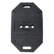 step-n-lock vertical panel barricade 28lb rubber base