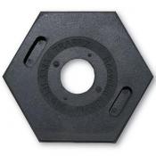 traffic delineator tube hexagonal rubber base