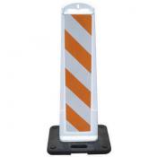 vertical panel barricade 12lb rubber base