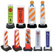 vertical panel barricades