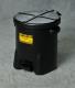 A937-FLBKE Eagle Black Waste Cans (large 14 gallon waste can by Eagle)