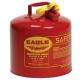 Eagle Metal Gas Can AUI50SE Eagle 5 gallon gas safety can red