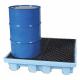Four drum fluorination treated spill pallets