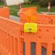 Workzone barricade for pedestrian safety