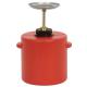 Poly Red Plunger Can AP714E 4qt plastic plunger cans