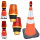 Traffic safety cone LED lights