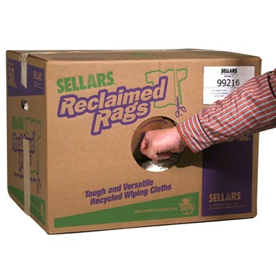 White Shop Rags | Recycled Wiping Rags | AbsorbentsOnline