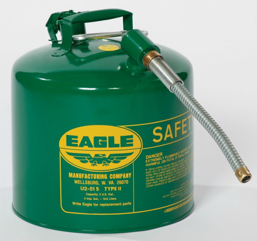 Eagle Type 2 Safety Cans - 2 Gallon &amp; 5 Gallon ...