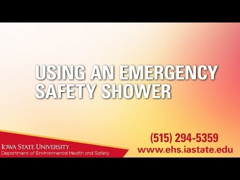 How to Use an Emergency Safety Shower