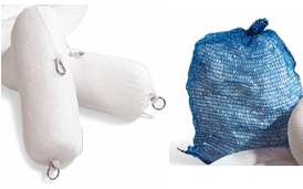 oil absorbent bilge boom and net bag