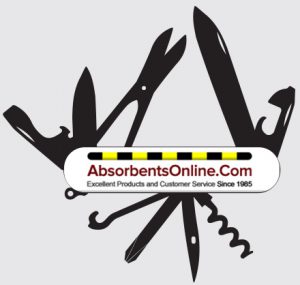 swiss army knife with AbsorbentsOnline logo