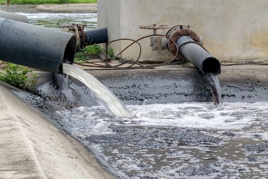 pollutants in stormwater discharge outlets