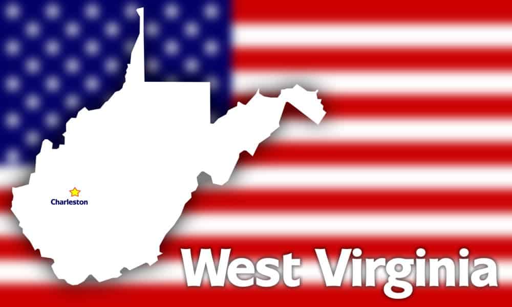 West Virginia state outline illustration