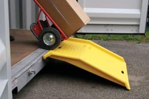 Yellow loading ramp