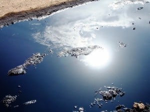 oil spill on water