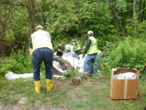 spill cleanup response crew workers