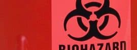 Biohazard waste label