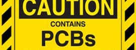 Contains PCBs warning label