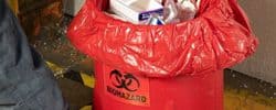 waste can for biohazards