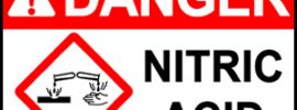 Danger nitric acid warning