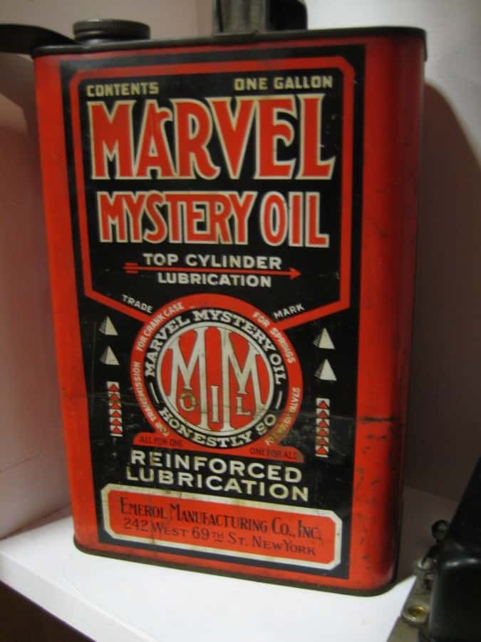 vintage can of marvel mystery oil