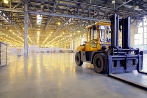 Loader in modern storehouse