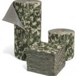 camo-pattern industrial mat pad and roll