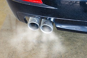 car exhaust pipe fumes