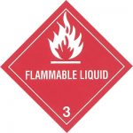 hazmat class 3 flammable liquid label