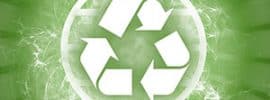 Green recycle symbol