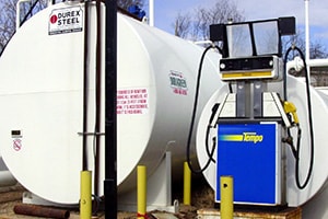 above-ground fuel storage tanks