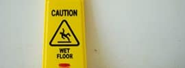 Caution wet floor sign