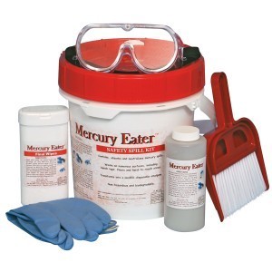 Mercury spill response equipment kit