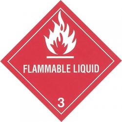 hazmat class 3 flammable liquid label